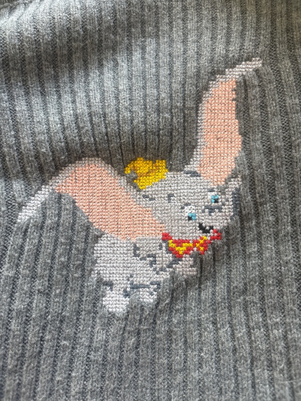 Dumbo cross stitch sweater